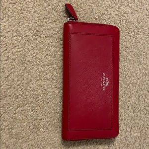 Coach zip around wallet.